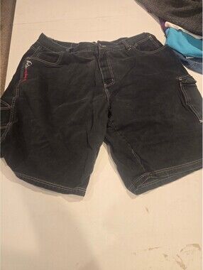 FUBU Black Cargo Shorts Size 46